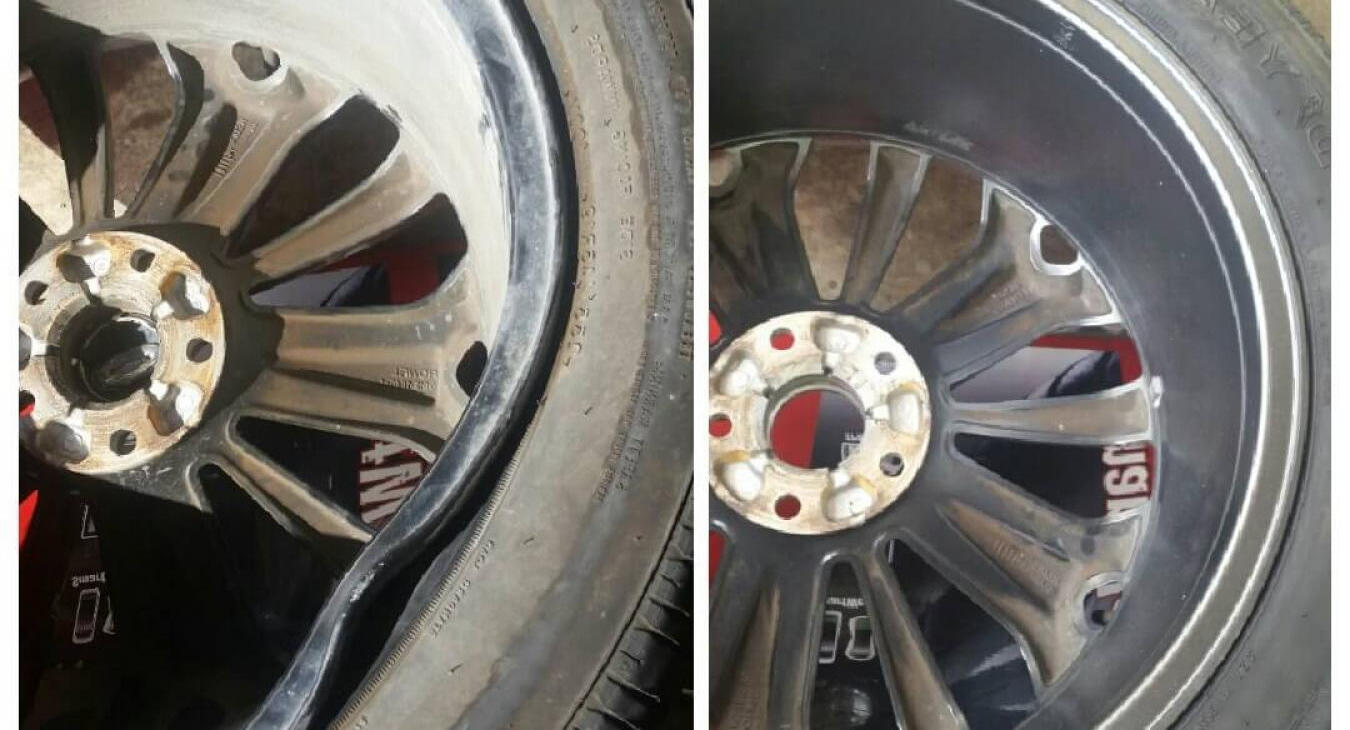 Bent wheel and rim fix